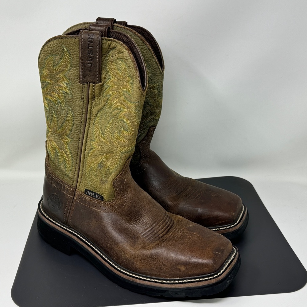 Justin Boots - WK4688. Wide size 9 EE steel toe